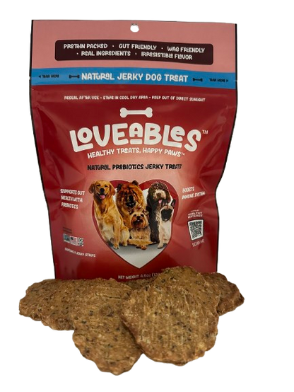 Loveables  NATURAL PROBIOTICS JERKY TREATS