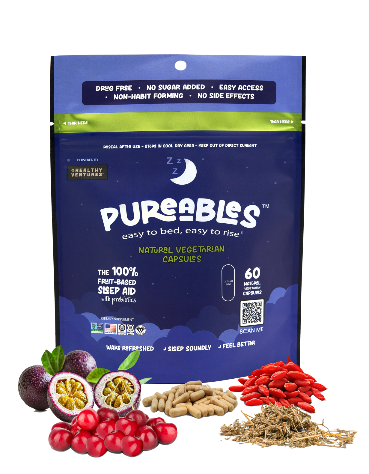 Pureables™ All-Natural Sleep Veggie Capsules