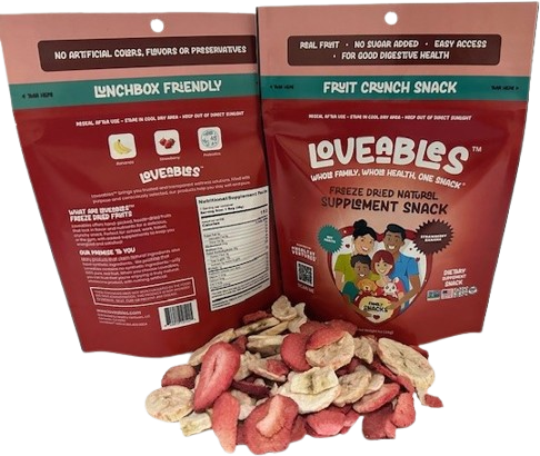 Loveables™    FREEZE DRIED NATURAL SUPPLEMENT SNACK
